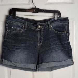 Stylish Dark Blue Jean Shorts for Women
